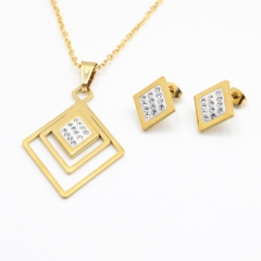 Stainless steel jewelry set Necklace and earrings Wholesale