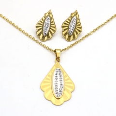 Stainless steel jewelry set necklace and earrings Wholesale
