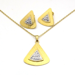 Stainless steel jewelry set necklace and earrings Wholesale