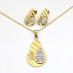 Stainless steel jewelry set necklace and earrings Wholesale