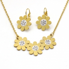 Stainless steel jewelry set necklace and earrings Wholesale