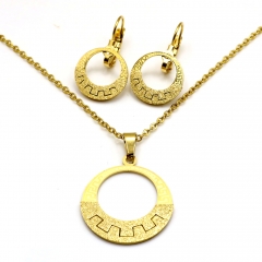 Stainless steel jewelry set necklace and earrings Wholesale