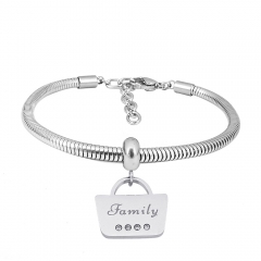 Stainless steel jewelry Pandor a Charms Bracelet wholesale