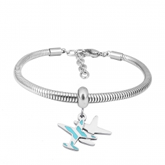 Stainless steel jewelry Pandor a Charms Bracelet wholesale