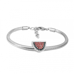 Stainless steel jewelry Pandor a Charms Bracelet wholesale