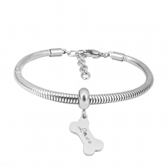 Stainless steel jewelry Pandor a Charms Bracelet wholesale
