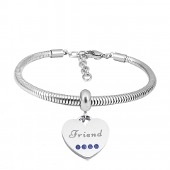 Stainless steel jewelry Pandor a Charms Bracelet wholesale