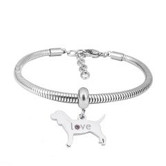 Stainless steel jewelry Pandor a Charms Bracelet wholesale