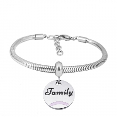 Stainless steel jewelry Pandor a Charms Bracelet wholesale