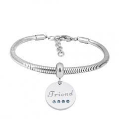 Stainless steel jewelry Pandor a Charms Bracelet wholesale