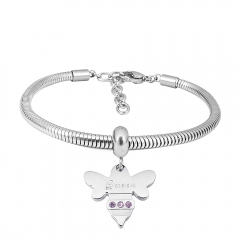 Stainless steel jewelry Pandor a Charms Bracelet wholesale
