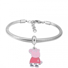 Stainless steel jewelry Pandor a Charms Bracelet wholesale