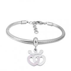 Stainless steel jewelry Pandor a Charms Bracelet wholesale