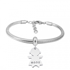 Stainless steel jewelry Pandor a Charms Bracelet wholesale