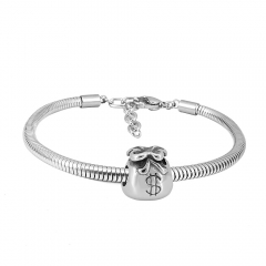 Stainless steel jewelry Pandor a Charms Bracelet wholesale