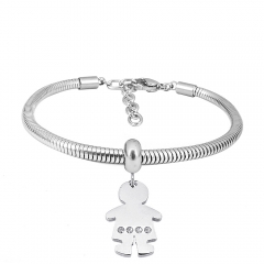 Stainless steel jewelry Pandor a Charms Bracelet wholesale
