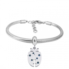Stainless steel jewelry Pandor a Charms Bracelet wholesale