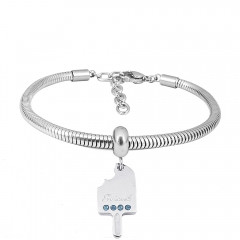 Stainless steel jewelry Pandor a Charms Bracelet wholesale