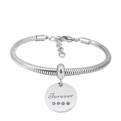 Stainless steel jewelry Pandor a Charms Bracelet wholesale
