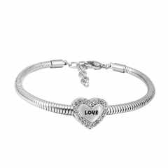 Stainless steel jewelry Pandor a Charms Bracelet wholesale