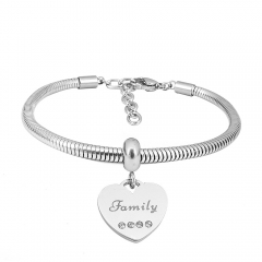 Stainless steel jewelry Pandor a Charms Bracelet wholesale