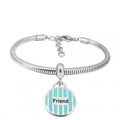 Stainless steel jewelry Pandor a Charms Bracelet wholesale