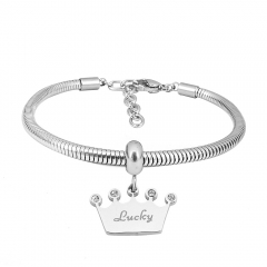 Stainless steel jewelry Pandor a Charms Bracelet wholesale