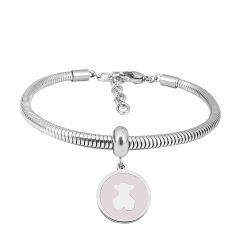 Stainless steel jewelry Pandor a Charms Bracelet wholesale