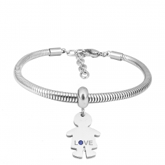 Stainless steel jewelry Pandor a Charms Bracelet wholesale