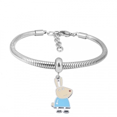 Stainless steel jewelry Pandor a Charms Bracelet wholesale