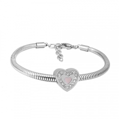 Stainless steel jewelry Pandor a Charms Bracelet wholesale