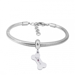Stainless steel jewelry Pandor a Charms Bracelet wholesale