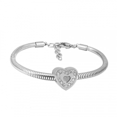 Stainless steel jewelry Pandor a Charms Bracelet wholesale