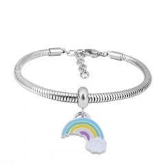 Stainless steel jewelry Pandor a Charms Bracelet wholesale