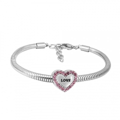 Stainless steel jewelry Pandor a Charms Bracelet wholesale