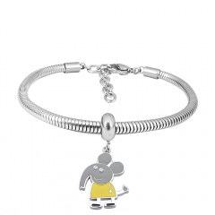 Stainless steel jewelry Pandor a Charms Bracelet wholesale