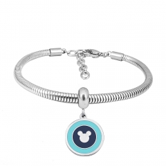 Stainless steel jewelry Pandor a Charms Bracelet wholesale
