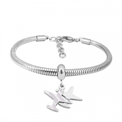 Stainless steel jewelry Pandor a Charms Bracelet wholesale