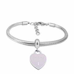 Stainless steel jewelry Pandor a Charms Bracelet wholesale