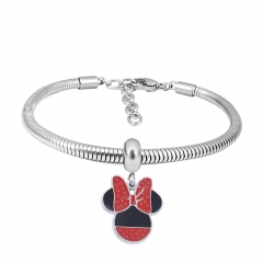 Stainless steel jewelry Pandor a Charms Bracelet wholesale