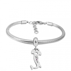 Stainless steel jewelry Pandor a Charms Bracelet wholesale