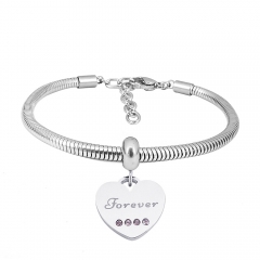 Stainless steel jewelry Pandor a Charms Bracelet wholesale