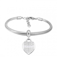 Stainless steel jewelry Pandor a Charms Bracelet wholesale