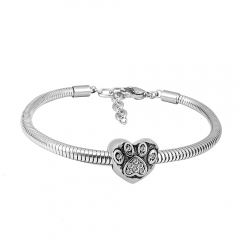 Stainless steel jewelry Pandor a Charms Bracelet wholesale