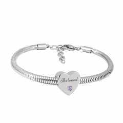 Stainless steel jewelry Pandor a Charms Bracelet wholesale