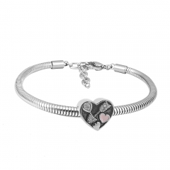 Stainless steel jewelry Pandor a Charms Bracelet wholesale
