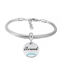 Stainless steel jewelry Pandor a Charms Bracelet wholesale