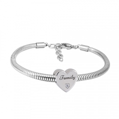 Stainless steel jewelry Pandor a Charms Bracelet wholesale