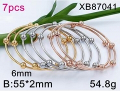 Stainless steel jewelry bangle for women 7PCS set