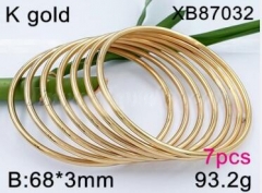 Stainless steel jewelry bangle for women 7PCS set